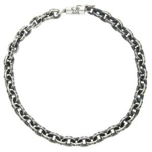 クロムハーツ Chrome Hearts PAPER CHAIN/ペーパーチェーン サイズ:8inch シルバーブレスレット 中古 NO05