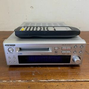 G5054【通電のみ確認】 ONKYO／オンキョー ミニディスク レコーダー MD-105FX リモコン付き