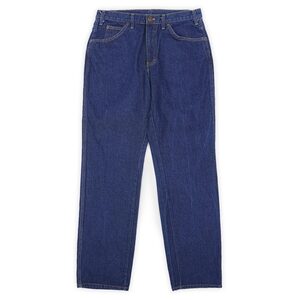 美品 ディッキーズ Dickies 90s 00s デニムパンツ ジーンズ 珍品 旧タグ オールド アメリカ古着 (-1681) ブルー/濃紺 W33 L34