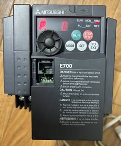 通電確認済　MITSUBISHI インバータ FR-E720-080-NA