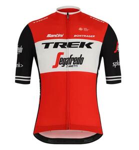 Santini Trek-Segafredo Team Replica Cycling Jersey サンティニ トレック セガフレード チーム レプリカ 半袖 ジャージ US:M RED/BLACK