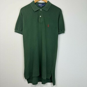 90s Polo by Ralph Lauren ポロラルフローレン　ロゴ刺繍　ロング丈　ワンピース　古着　半袖