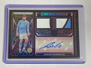 2023-24 Panini Obsidian Soccer Dual Jersey Ink Red Josko Gvardiol /25 ヨシュコ・バルディオル 直筆サインパッチジャージーカード