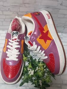 新品同様 APE BAPESTA ラメ US8.5