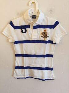 【送料無料】中古 RALPH LAUREN ラルフローレン スキニー ポロシャツ ボーダー サイズ S