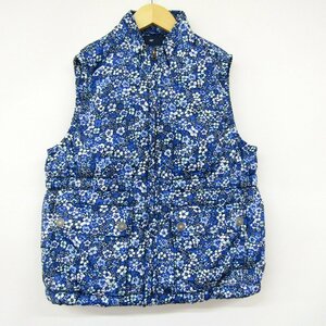 ギャップ ダウンベスト 花柄 アウター キッズ 女の子用 160サイズ ネイビー GAP