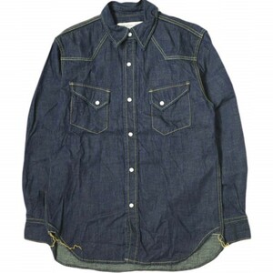 REMI RELIEF レミレリーフ 日本製 Denim Western shirt BEAMSイベントカスタムモデル デニムウエスタンシャツ S Indigo 長袖 g16555