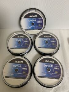 即決/RiDATA DVD-R 10枚パッ5セット/D-RCP16X.PW10RD D/1回録画用/1-8-16倍速/ホワイトレーベル録画時間約120分4.7GB/梱包材等経年