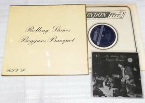 LP　ROLLING STONES ローリングストーンズ BEGGARS BANQUET べガーズバンケット/直輸入UK盤/フォノシート付