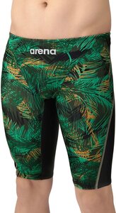 1693330-ARENA/メンズ 競泳水着 レーシング スイムスパッツ ハーフレッグ 水泳 FINA WA承認/L