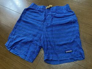 即決！USED美品 Patagonia パタゴニア ボーダーショーツ バギー XS WORN WEAR ショートパンツ ブルー 即売品