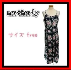 northerly ノーザリー　レディース　花柄　総柄　ワンピース　free