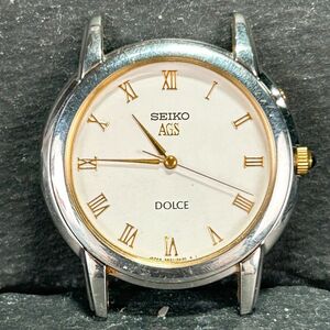 SEIKO セイコー DOLCE ドルチェ AGS 4M21-0A10 腕時計 オートリレー アナログ 3針 ステンレススチール ホワイト文字盤 ゴールド 動作確認済