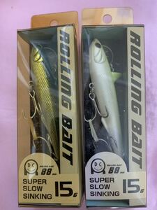 タックルハウス　ROLLING BAIT ローリングベイト　88mm 15g 2個セット