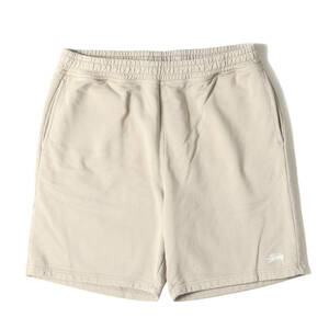 STUSSY ステューシー パンツ サイズ:XL 23SS ストックロゴ スウェット ショーツ Stock Logo Short サンド ボトムス ショートパンツ ズボン