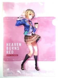 ●クリアファイル●【茅森月歌@HEAVEN BURNS RED】かやもりるか●ヘブンバーンズレッドローソンキャンペーン限定●A4●未使用非売品●