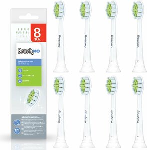 フィリップス ソニッケアー 互換 替えブラシ ダイヤモンドクリーン 普通 白 8本 ソニマート ブラシモ Philips Sonicare