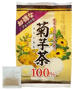 【送料210円】ユウキ製薬 お徳な 菊芋茶 100％ 2g×48包 ティーパック イヌリン ノンカフェイン　消費期限25年12月