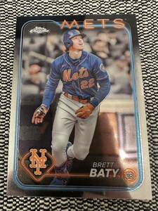 Topps Chrome 2024 Brett Baty Mets