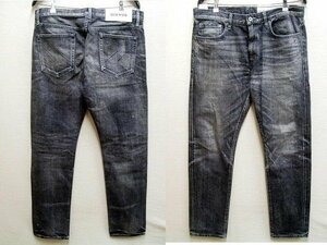 即決[L]美品 NEIGHBORHOOD 21SS 211 DP-NARROW WASHED.DP NARROW/14OZ-PT ナロー サベージデニム SAVAGE ブラック パンツ■3412