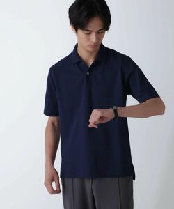 美品　nano universe ナノユニバース　鹿の子ポロシャツ N POLO