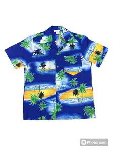 アロハシャツ　Made in Hawaii 海外Sサイズ ポリエステル　ヴィンテージ