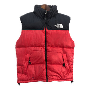 THE NORTH FACE ノースフェイス Nuptse ヌプシ ダウンベスト アウトドア レッド (メンズ M) 中古 古着 S5944