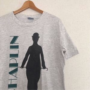 ビンテージ 90s【CHARLIE CHAPLIN】USA製 Tシャツ チャーリー チャップリン 古着 アメカジ 野村訓市 映画 ムービーT ロックT シャドウマン