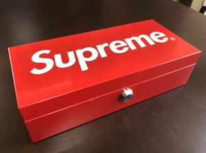 2011AW Supreme Metal Lock Box メタルロックボックス シュプリーム 小物入れ ツールボックス カギ付 金庫 工具箱 ボックスロゴ