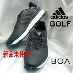 新品◆送料無料◆27.5cm adidas GOLF アディダスゴルフ 黒 コードカオス ボア ロウ OG/BOA ボア