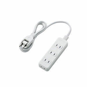 まとめ得 エレコム　ほこりシャッター付き電源タップ 1m 2ピン 4個口 ホワイト T-ST02-22410WH x [2個] /l