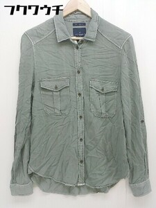 ◇ ◎ AMERICAN EAGLE OUTFITTERS アメリカンイーグル アウトフィッターズ 長袖 シャツ サイズUS S UK S グリーン メンズ