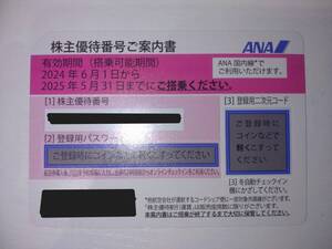 (GA502)ＡＮＡ株主優待券１枚（有効期間：2025年5月31日まで1枚）ANA株主　株主優待割引券