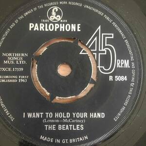 【UKオリジナル】The Beatles/ I Want To Hold Your Hand/Parlophone/ R 5084/轟音