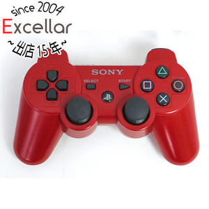 【中古】SONY ワイヤレスコントローラ DUALSHOCK3 CECH-ZC2JA2 DR ディープ・レッド 本体のみ [管理:1350011498]