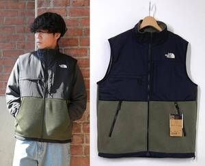 【新品 メンズ L】THE NORTH FACE ノースフェイス Denali Vest デナリベスト ニュートープ カーキ ブラック 黒 切替 フリースベスト HC1063