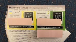 エアドゥ ソラシドエア AIRDO Solaseed株主優待券16枚 送料無料