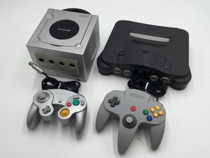 ♪▲【Nintendo ニンテンドー】ゲームキューブ NINTENDO64本体/コントローラー 4点セット DOL-001(JPN) 他 まとめ売り 1218 2