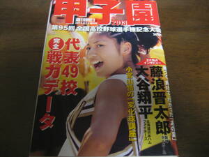 平成25年週刊朝日増刊/第95回全国高校野球選手権大会/前橋育英/延岡学園/日大山形/花巻東/大谷翔平/藤浪晋太郎