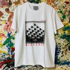 空と水1 エッシャー リプリント Tシャツ 半袖 メンズ 新品 白 ホワイト