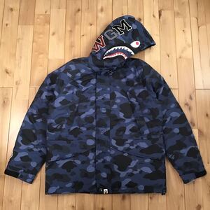 BAPE camo shark hoodie snowboard down jacket Lサイズ a bathing ape エイプ ベイプ シャーク パーカー スノボ ダウンジャケット z7775