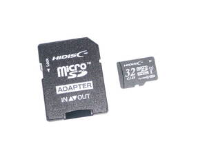 送料無料！動作保証！HIDISC SDHC 32GB クラス⑩ SDアダプター付