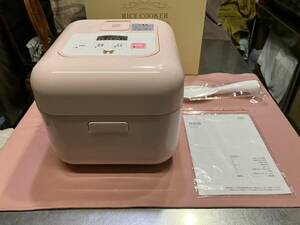 新品未使用炊飯器、RICE COOKER、未使用、電源入る、説明書付き、ケース入り、炊飯ジャー、炊飯器、安価スタート、現状見た目で、