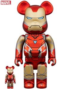 【未開封】BE@RBRICK IRON MAN MARK85 CHROME 100％ & 400％ ベアブリック