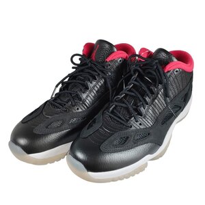 未使用 NIKE ナイキ AIR JORDAN 11 LOW IE BRED エアジョーダン レトロ イレブン スニーカー 919712-023 27cm ブラック×レッド