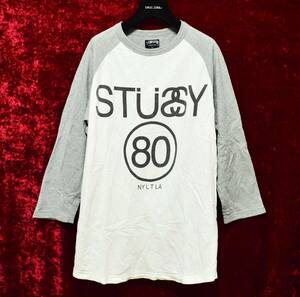 STUSSY ステューシー ラグランカットソー Tシャツ J