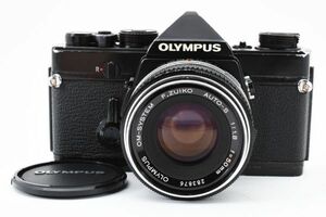 [良品]オリンパス OLYMPUS OM-1 一眼レフ 35mm フィルムカメラ ブラック 黒+ F.Zuiko AUTO-S 50mm f/1.8 2150779