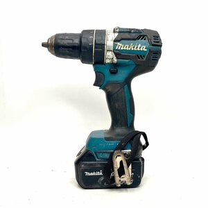 [9304-004] 1円スタート makita HP484D 充電式震動ドライバドリル BL1830 マキタ 電動工具 バッテリー付属 動作確認済み 18V