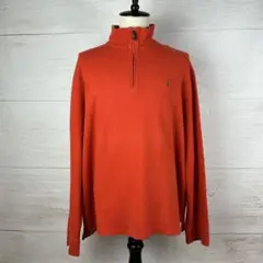 美品 Ralph Lauren ラルフローレン ハーフジップ スウェット 2XL