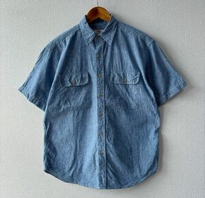 90s Levis 半袖 シャンブレー シャツ Ｍ リーバイス 台湾製 コットン